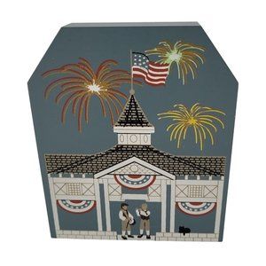 Cat's Meow Village American Holidays Let Freedom Ring 1996 Collector's Club
